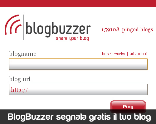 BlogBuzzer segnala il tuo blog in 18 directory